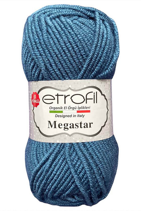 Etrofil Yarn - ETROFİL MEGASTAR 75096 Petrol Mavi