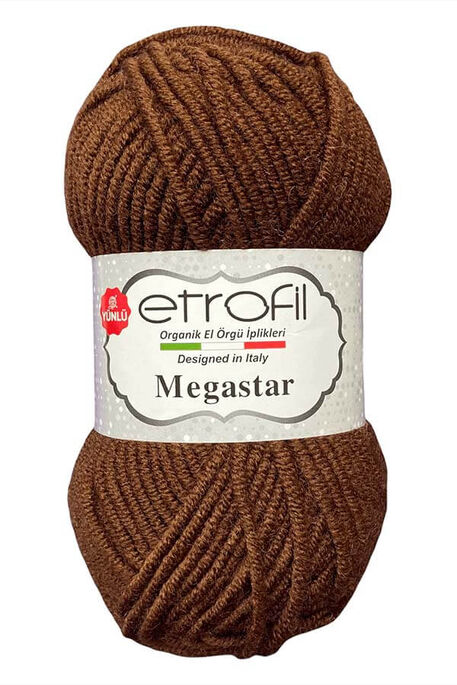 Etrofil Yarn - ETROFİL MEGASTAR 77013 Kahve