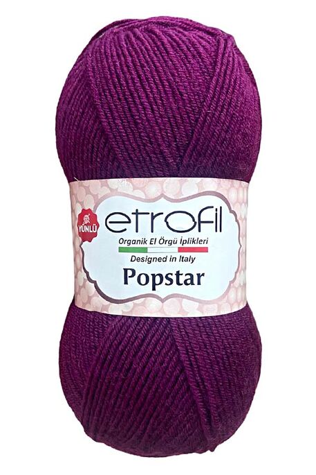 Etrofil Yarn - ETROFİL POPSTAR 70609 Patlıcan Moru