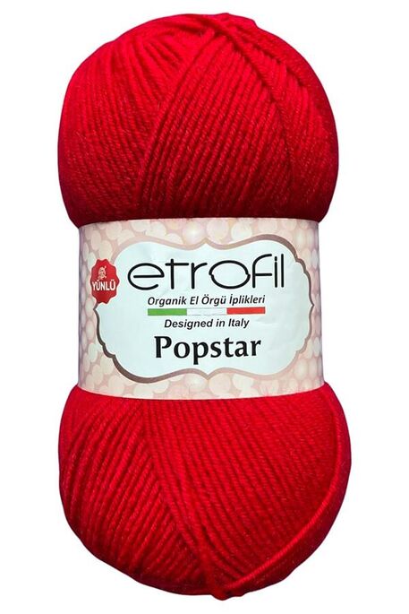 Etrofil Yarn - ETROFİL POPSTAR 73121 Koyu Kırmızı