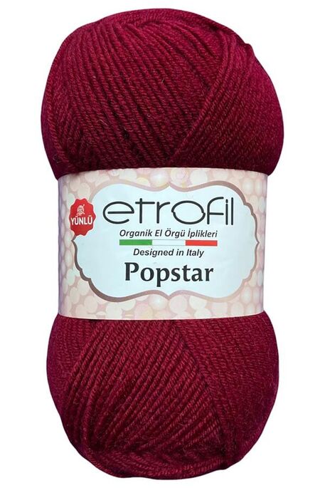 Etrofil Yarn - ETROFİL POPSTAR 73143 Bordo