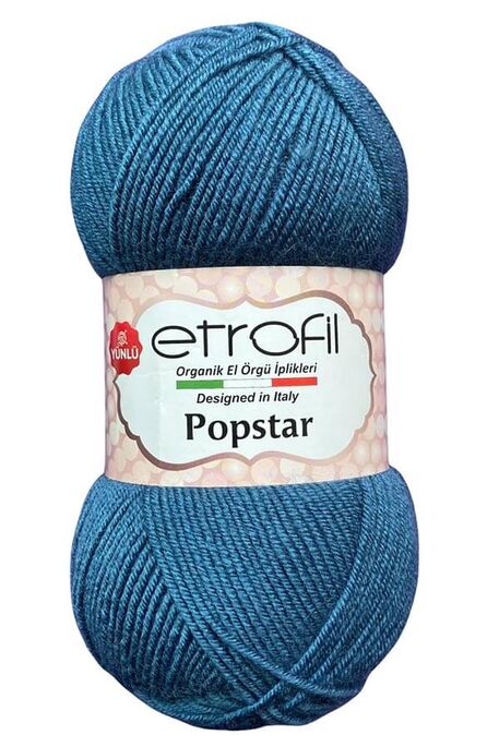 Etrofil Yarn - ETROFİL POPSTAR 75096 Petrol Mavi