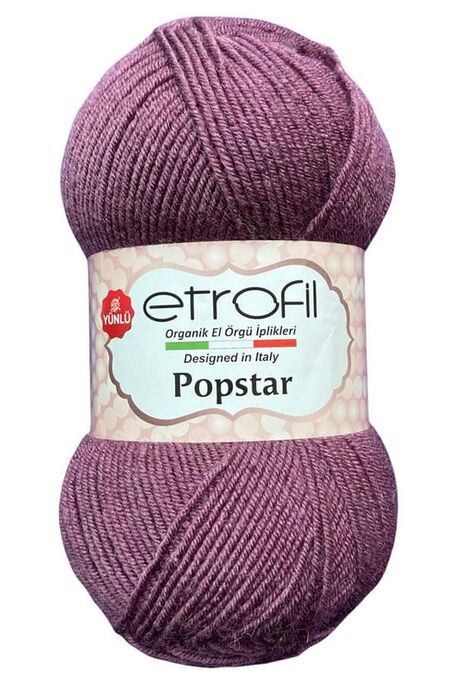 Etrofil Yarn - ETROFİL POPSTAR 76000 Açık Mor