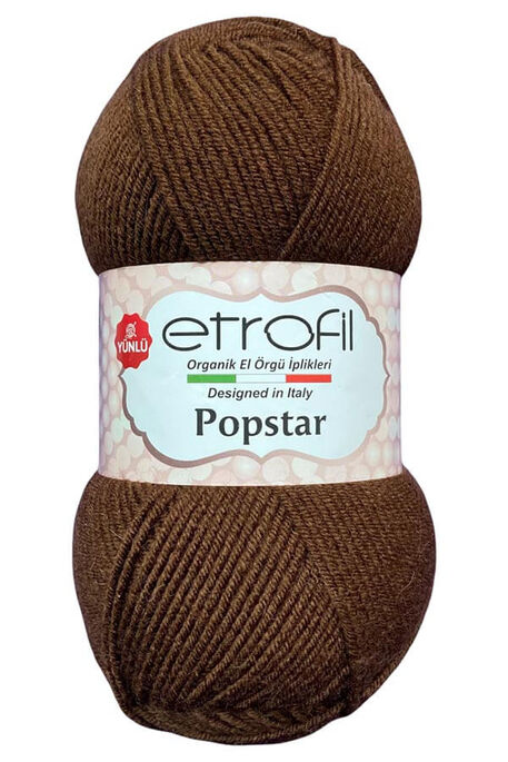 Etrofil Yarn - ETROFİL POPSTAR 77013 Kahve