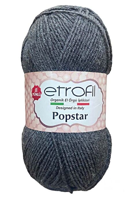 Etrofil Yarn - ETROFİL POPSTAR 79027 Gri