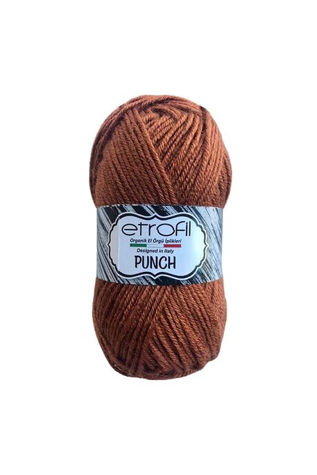 Etrofil Yarn - ETROFİL PUNCH 72102 Kızıl Kahve