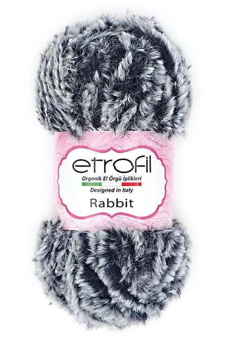 Etrofil Yarn - ETROFİL RABBIT KNİTTİNG YARN 70548 Navy white