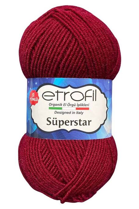 Etrofil Yarn - ETROFİL SÜPERSTAR 73143 Bordo