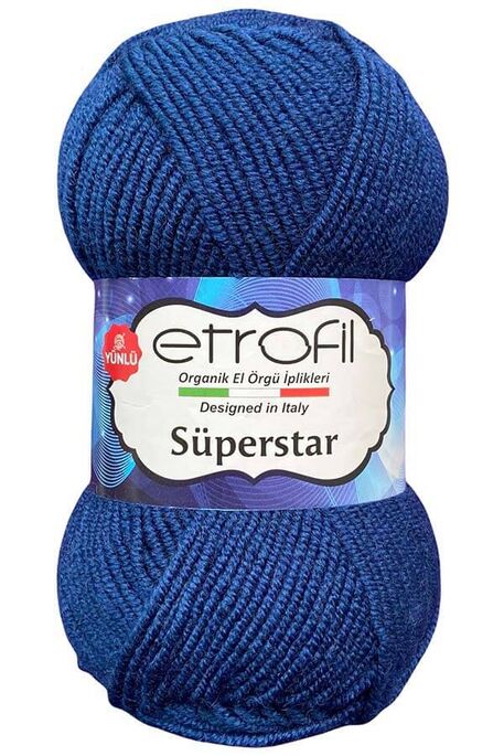 Etrofil Yarn - ETROFİL SÜPERSTAR 75095 Lacivert