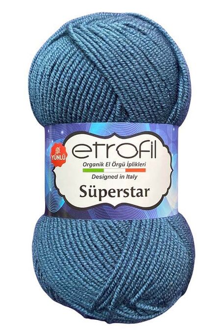 Etrofil Yarn - ETROFİL SÜPERSTAR 75096 Petrol Mavi