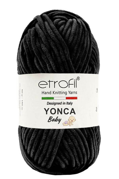 Etrofil Yarn - ETROFİL YONCA BABY YARN 70092 Black