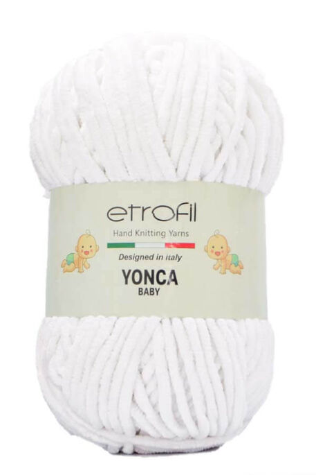 Etrofil Yarn - ETROFİL YONCA BABY YARN 70136 Optical White