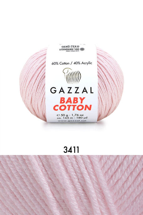 GAZZAL - GAZZAL BABY COTTON 3411 Soft Pembe