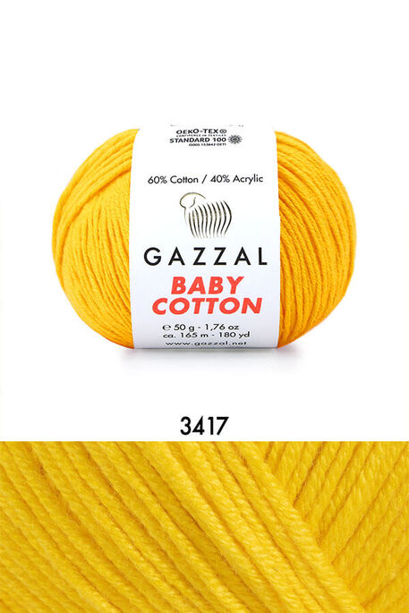 GAZZAL - GAZZAL BABY COTTON 3417 Sarı