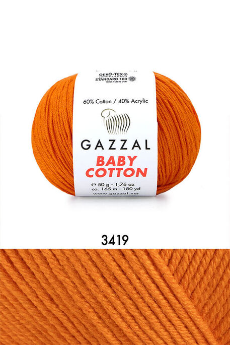 GAZZAL - GAZZAL BABY COTTON 3419 Turuncu