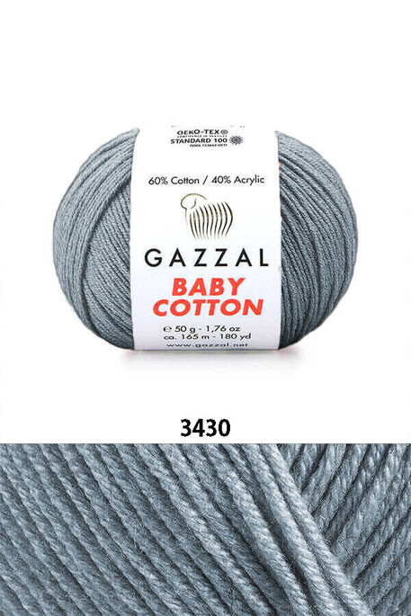 GAZZAL - GAZZAL BABY COTTON 3430 Gri