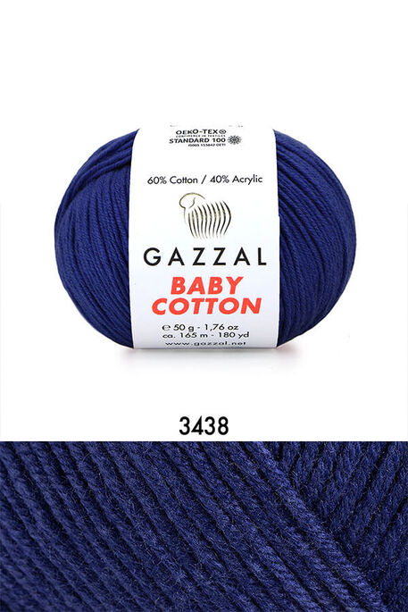 GAZZAL - GAZZAL BABY COTTON 3438 Gece Mavi