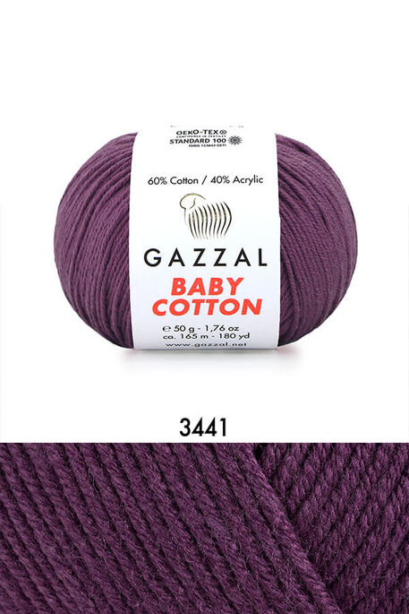 GAZZAL - GAZZAL BABY COTTON 3441 Mürdüm