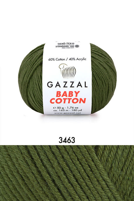 GAZZAL - GAZZAL BABY COTTON 3463 Haki