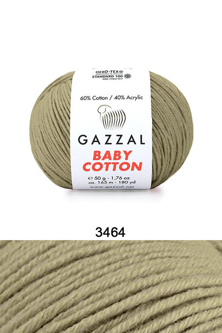 GAZZAL - GAZZAL BABY COTTON 3464 Yağ Yeşili