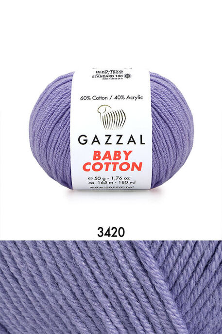 GAZZAL - GAZZAL BABY COTTON YARN 3420