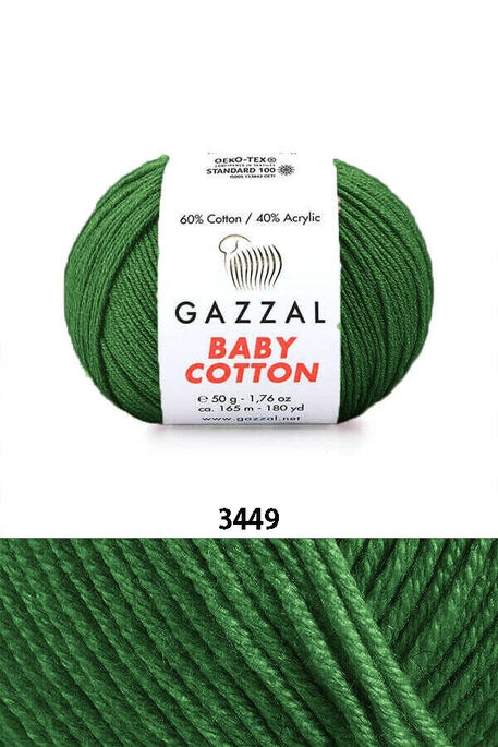 GAZZAL - GAZZAL BABY COTTON YARN 3449