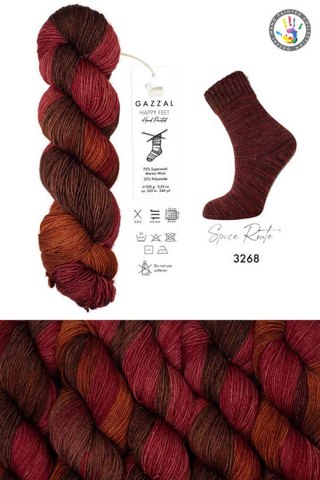 GAZZAL - GAZZAL HAPPY FEET YARN 3268