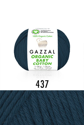 GAZZAL - GAZZAL ORGANIC BABY COTTON 437 Gece Mavisi