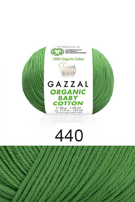 GAZZAL - GAZZAL ORGANIC BABY COTTON 440 Yeşil