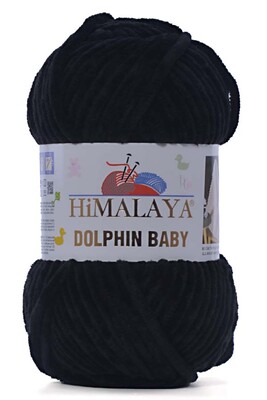 HİMALAYA DOLPHİN BABY YARN 80311 BLACK - Thumbnail