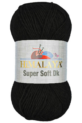 Himalaya Yarns - HİMALAYA SUPER SOFT DK 80750 BLACK