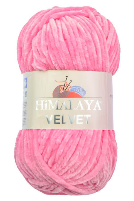 Himalaya Yarns - HİMALAYA VELVET KNİTTİNG YARN 90009 PINK