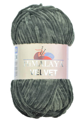 Himalaya Yarns - HİMALAYA VELVET KNİTTİNG YARN 90020 DARK GRAY