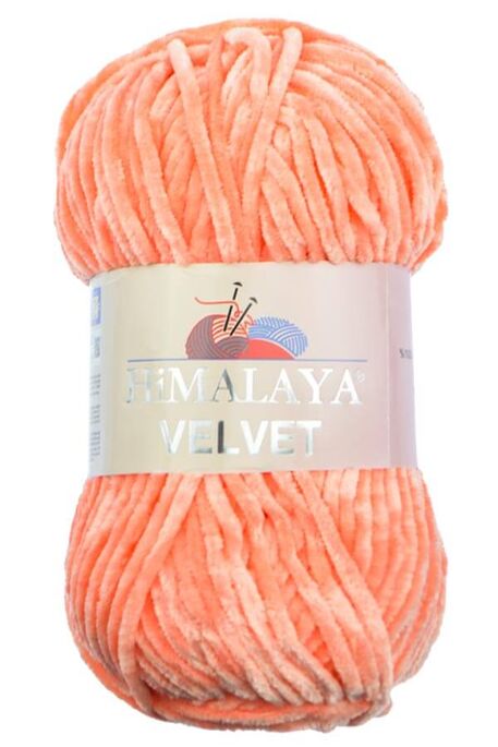 Himalaya Yarns - HİMALAYA VELVET KNİTTİNG YARN 90023 DARK ORANGE