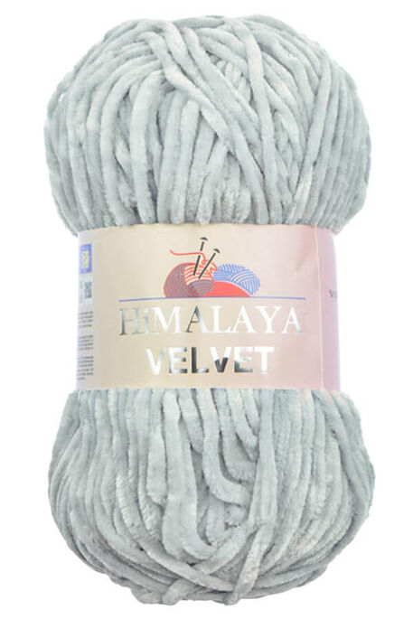 Himalaya Yarns - HİMALAYA VELVET KNİTTİNG YARN 90025 LIGHT GRAY