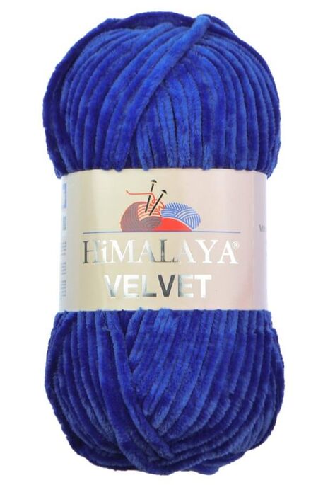 Himalaya Yarns - HİMALAYA VELVET KNİTTİNG YARN 90029 SAX BLUE