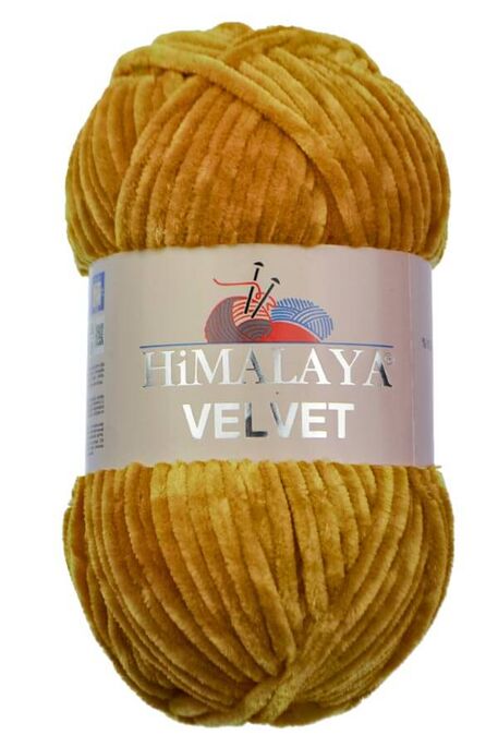 Himalaya Yarns - HİMALAYA VELVET KNİTTİNG YARN 90030 MUSTARD