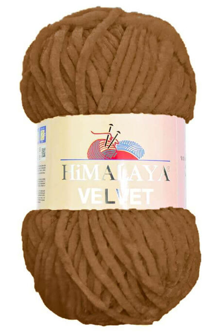 Himalaya Yarns - HİMALAYA VELVET KNİTTİNG YARN 90037 BROWN