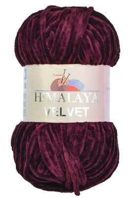 Himalaya Yarns - HİMALAYA VELVET KNİTTİNG YARN 90039 DAMSON