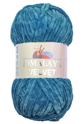 Himalaya Yarns - HİMALAYA VELVET KNİTTİNG YARN 90041 AIRFORCE BLUE