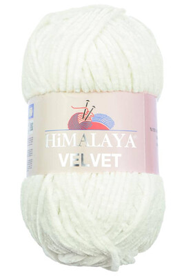 Himalaya Yarns - HİMALAYA VELVET KNİTTİNG YARN 90063 ECRU