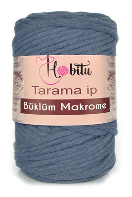 Hobitu Yarn - HOBİTU BÜKLÜM MACRAME TARAMA İP YARN 161 Airforce Blue