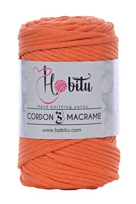 Hobitu Yarn - HOBİTU CORDON 3 MACRAME 170 Turuncu