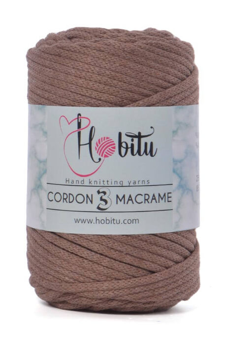 Hobitu Yarn - HOBİTU CORDON 3 MACRAME YARN 118 Camel