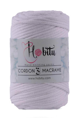 Hobitu Yarn - HOBİTU CORDON 3 MACRAME YARN 151 White