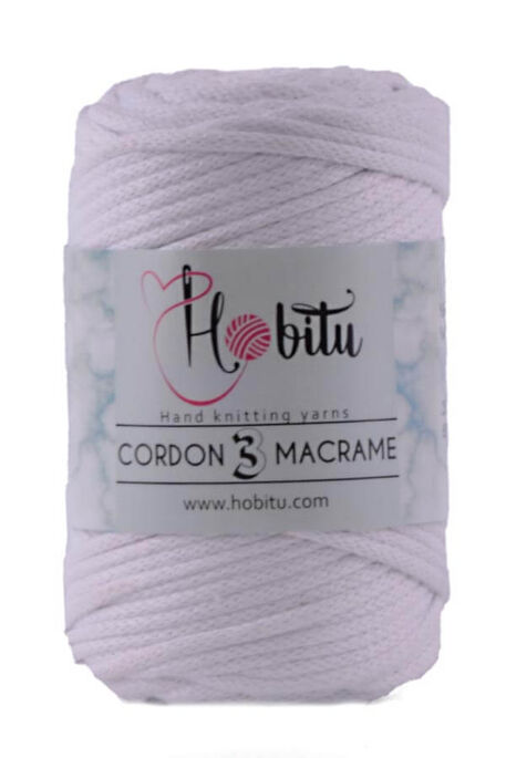 Hobitu Yarn - HOBİTU CORDON 3 MACRAME YARN 151 White