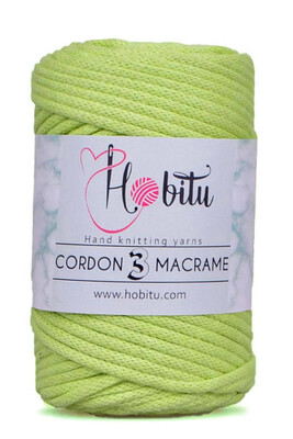 Hobitu Yarn - HOBİTU CORDON 3 MACRAME YARN 155 apple green