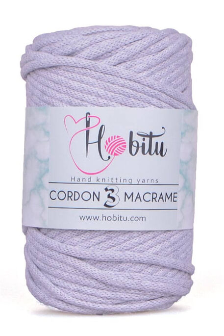 Hobitu Yarn - HOBİTU CORDON 3 MACRAME YARN 156 Light Grey