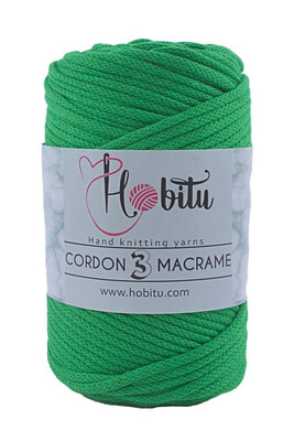 Hobitu Yarn - HOBİTU CORDON 3 MACRAME YARN 159 Green