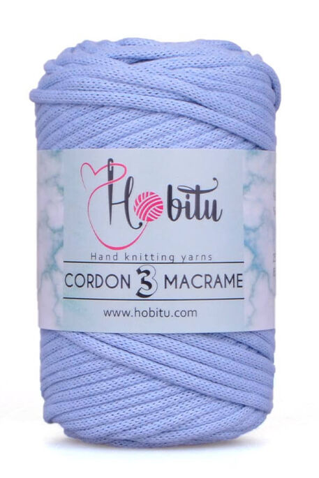 Hobitu Yarn - HOBİTU CORDON 3 MACRAME YARN 160 Baby Blue